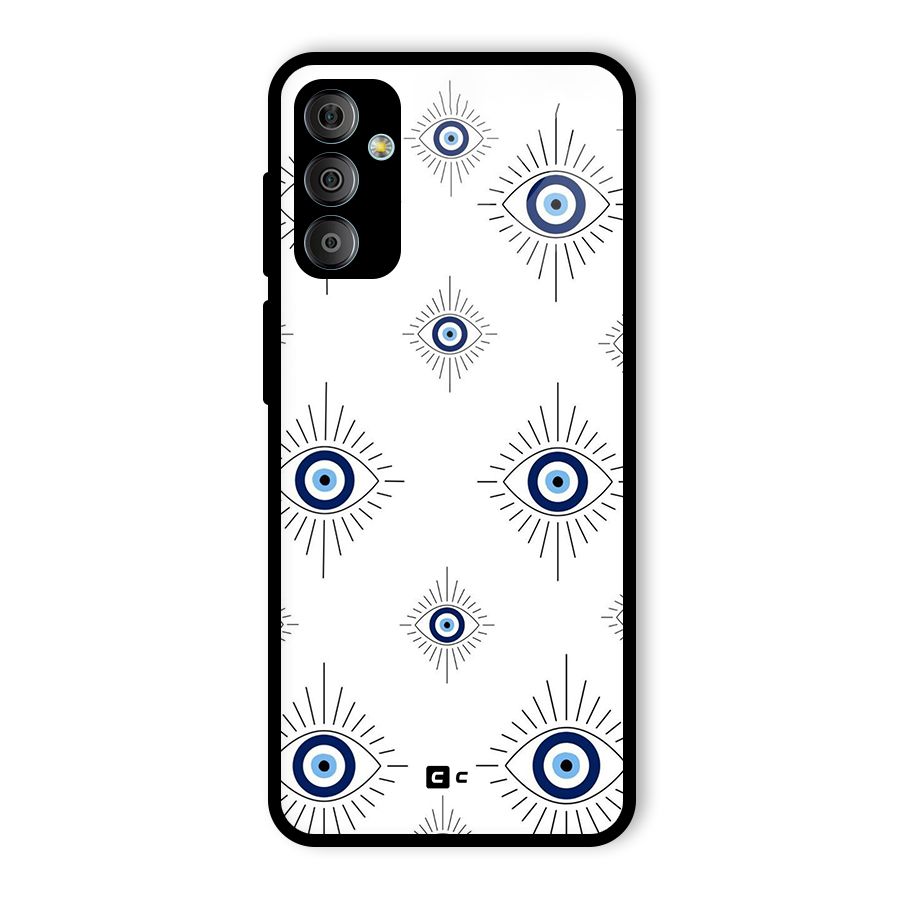 Evil Eye Wall Glass Back Case for Galaxy F23