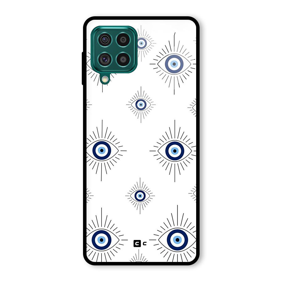 Evil Eye Wall Glass Back Case for Galaxy F62
