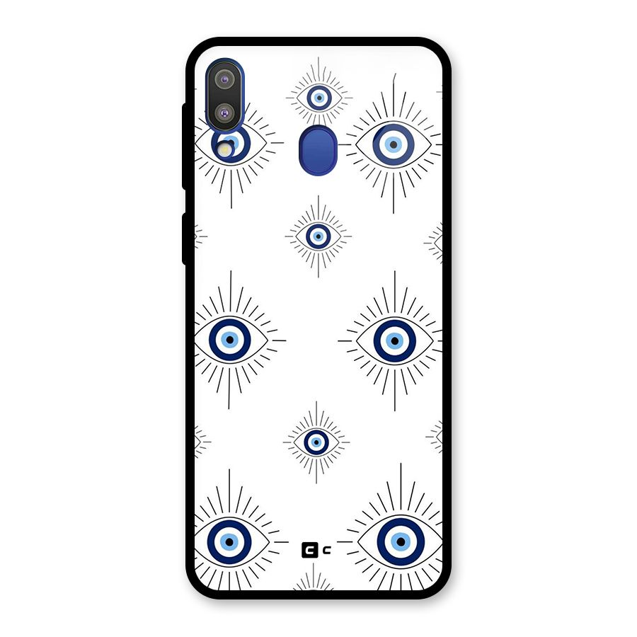 Evil Eye Wall Glass Back Case for Galaxy M20