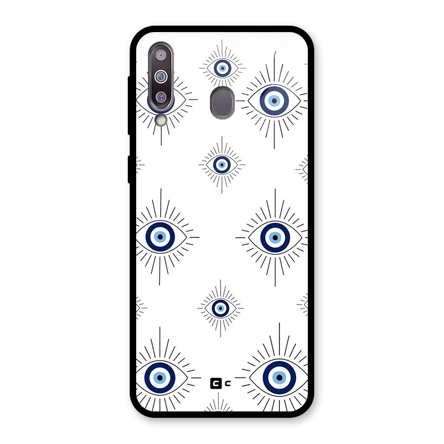Evil Eye Wall Glass Back Case for Galaxy M30