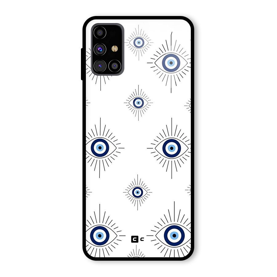 Evil Eye Wall Glass Back Case for Galaxy M31s