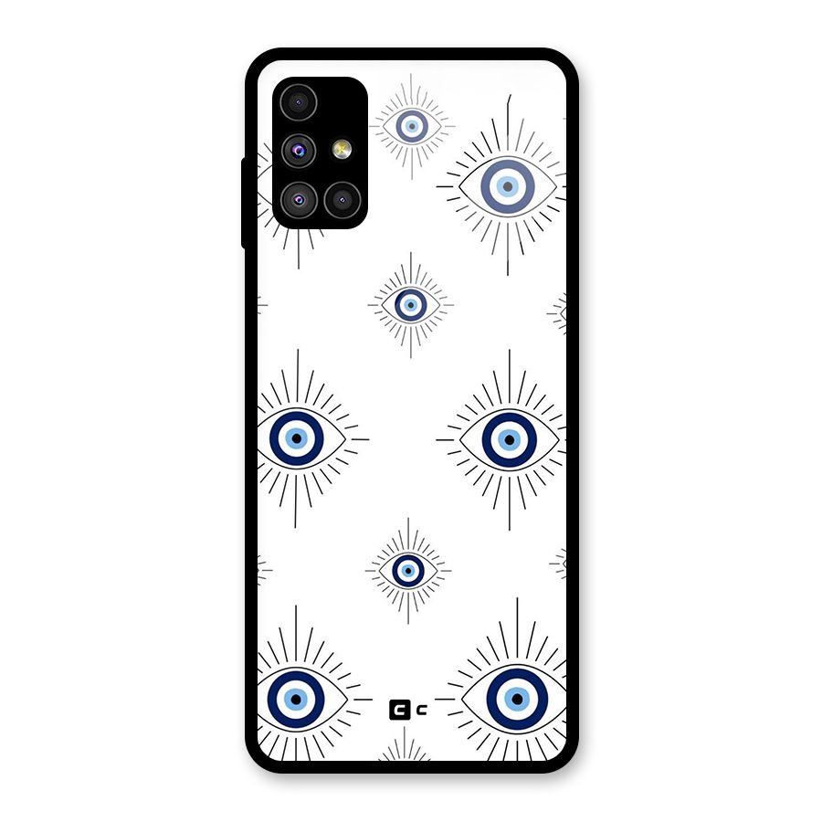 Evil Eye Wall Glass Back Case for Galaxy M51