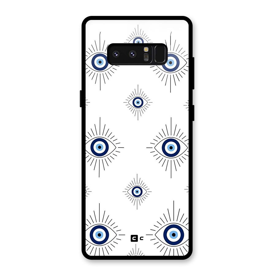 Evil Eye Wall Glass Back Case for Galaxy Note 8