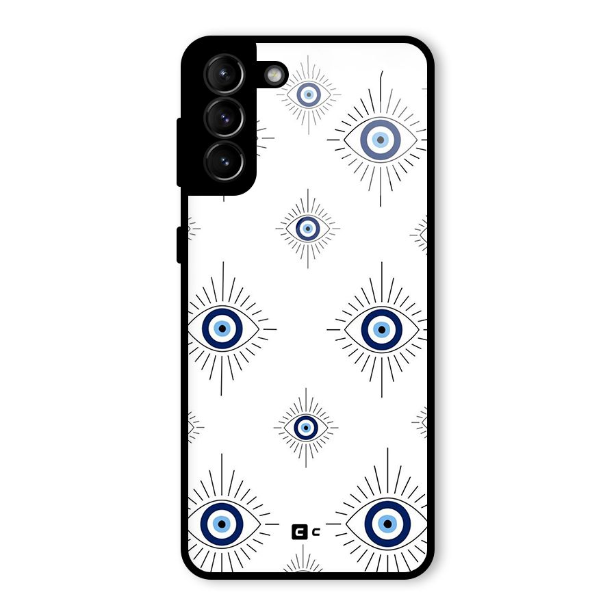 Evil Eye Wall Glass Back Case for Galaxy S21 Plus