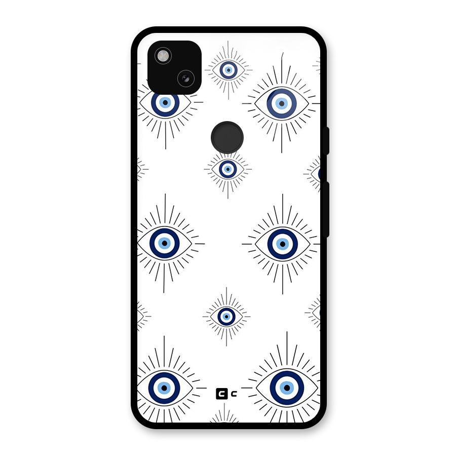 Evil Eye Wall Glass Back Case for Google Pixel 4a