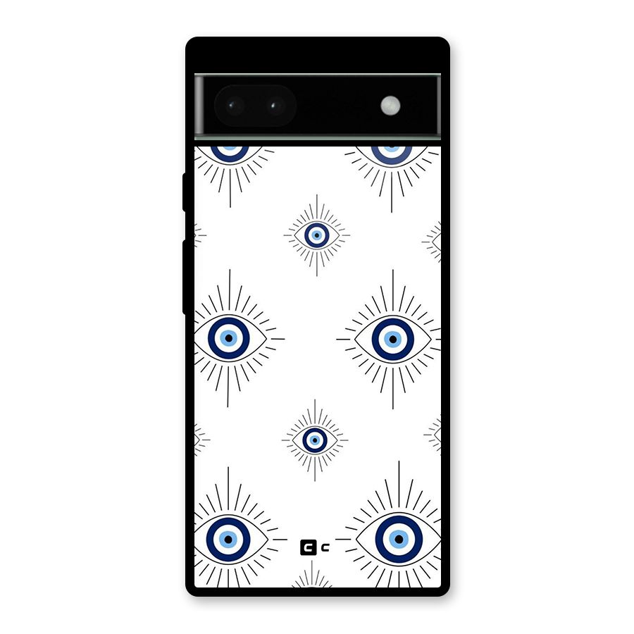 Evil Eye Wall Glass Back Case for Google Pixel 6a