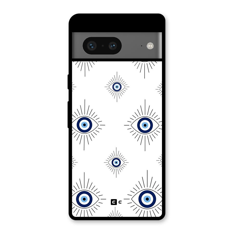 Evil Eye Wall Glass Back Case for Google Pixel 7