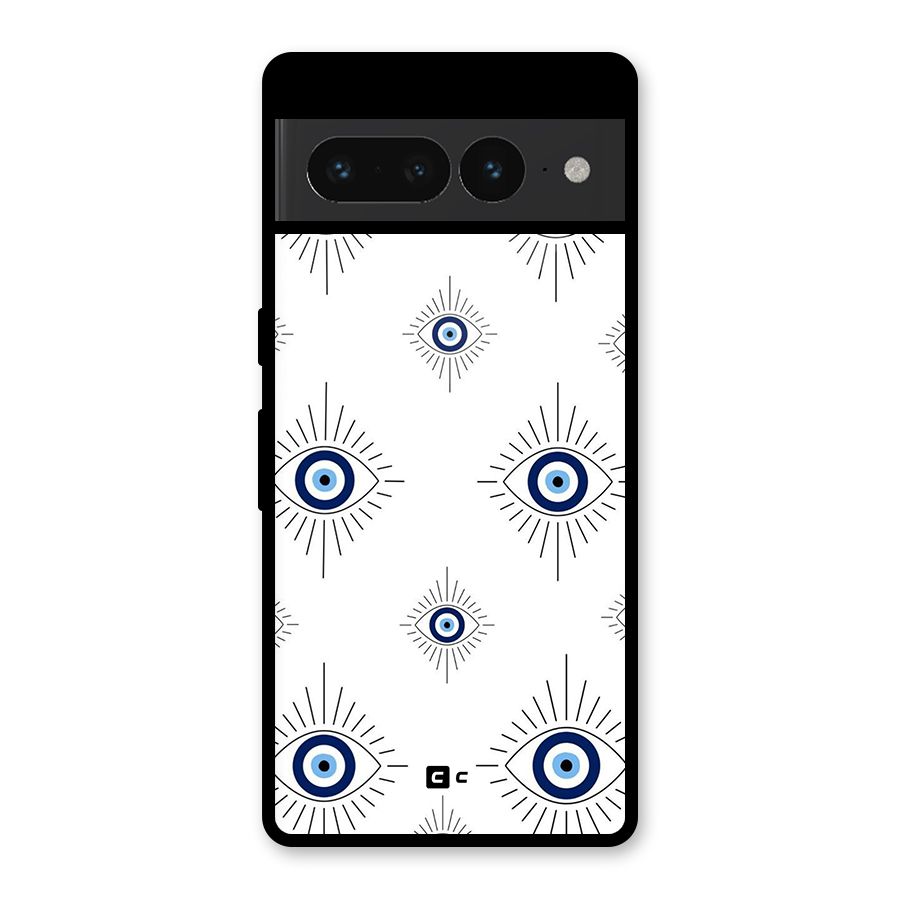 Evil Eye Wall Glass Back Case for Google Pixel 7 Pro