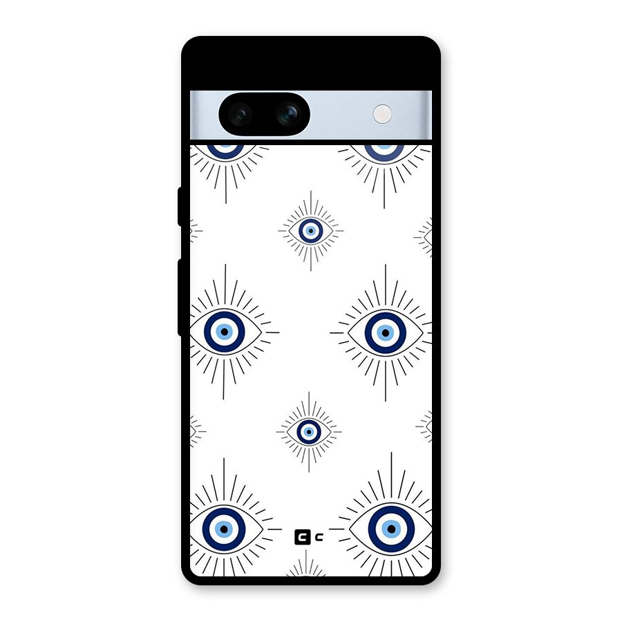Evil Eye Wall Glass Back Case for Google Pixel 7a