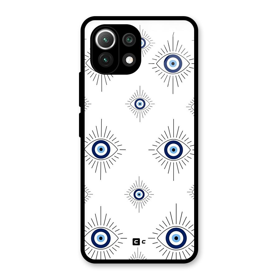 Evil Eye Wall Glass Back Case for Mi 11 Lite