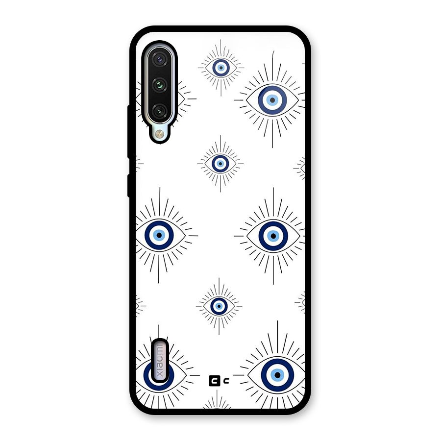 Evil Eye Wall Glass Back Case for Mi A3