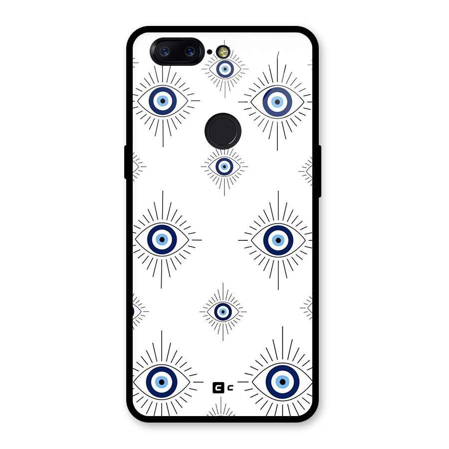 Evil Eye Wall Glass Back Case for OnePlus 5T