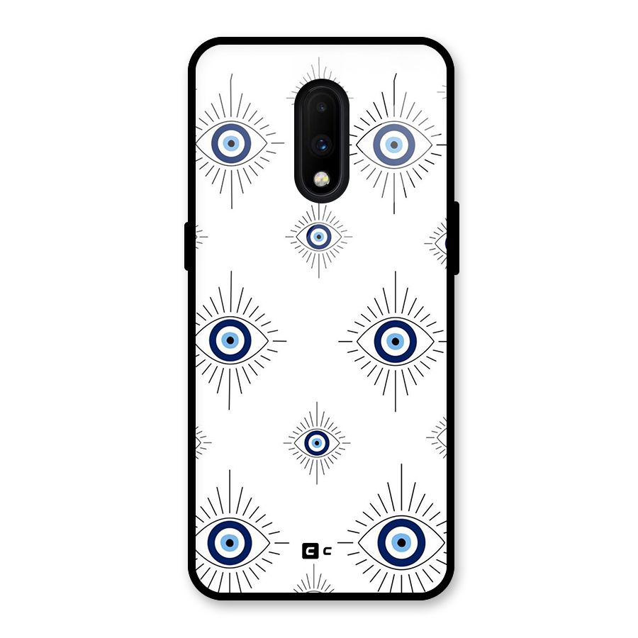 Evil Eye Wall Glass Back Case for OnePlus 7