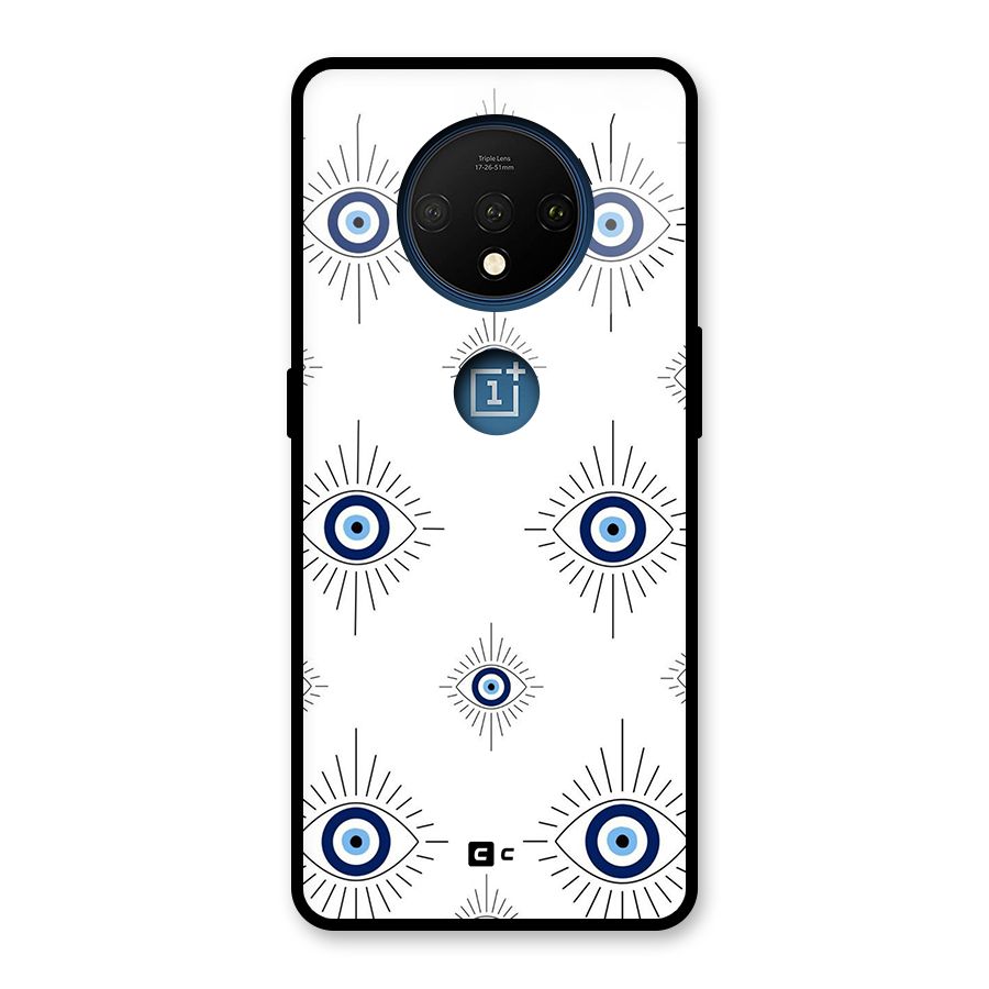 Evil Eye Wall Glass Back Case for OnePlus 7T