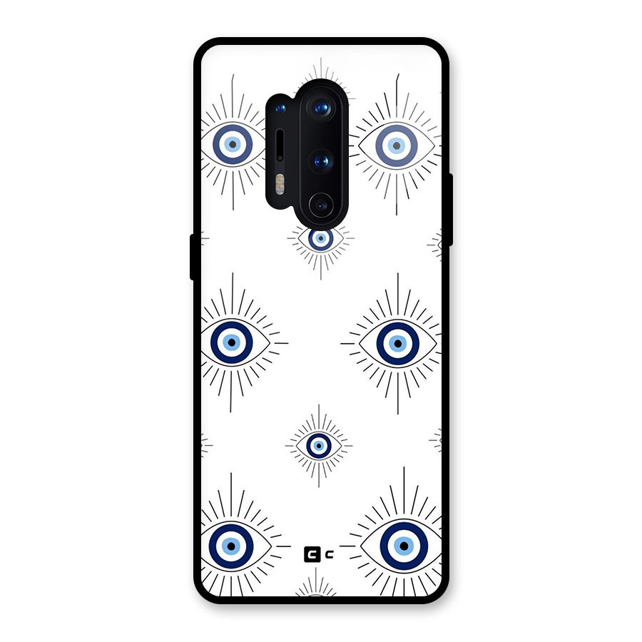 Evil Eye Wall Glass Back Case for OnePlus 8 Pro