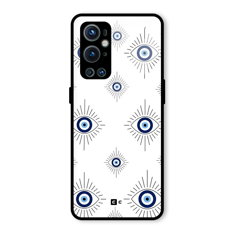 Evil Eye Wall Glass Back Case for OnePlus 9 Pro