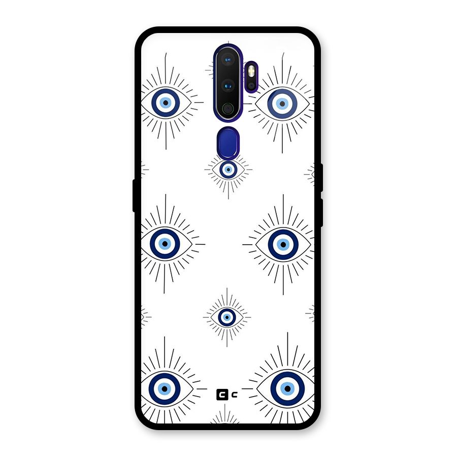 Evil Eye Wall Glass Back Case for Oppo A9 (2020)