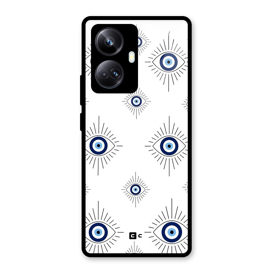 Evil Eye Wall Glass Back Case for Realme 10 Pro Plus