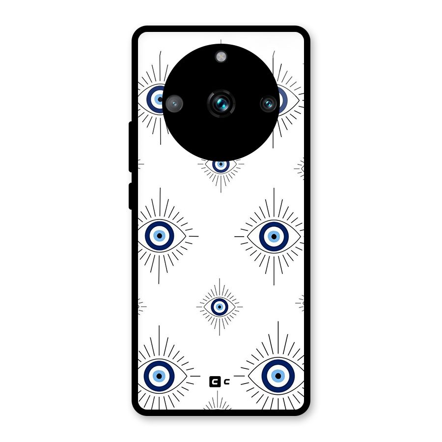 Evil Eye Wall Glass Back Case for Realme 11 Pro Plus