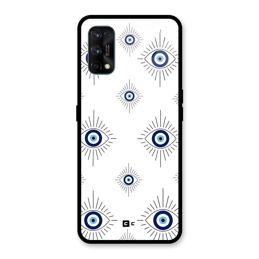 Evil Eye Wall Glass Back Case for Realme 7 Pro