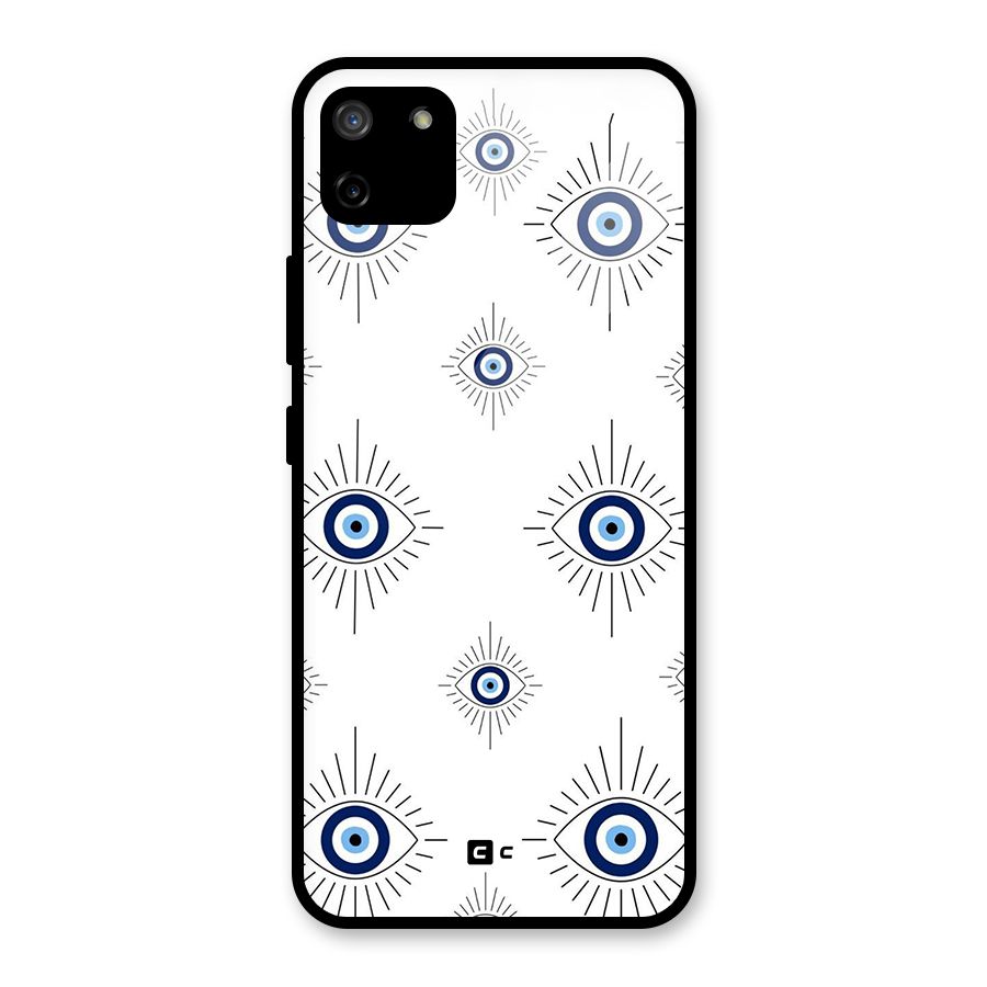 Evil Eye Wall Glass Back Case for Realme C11