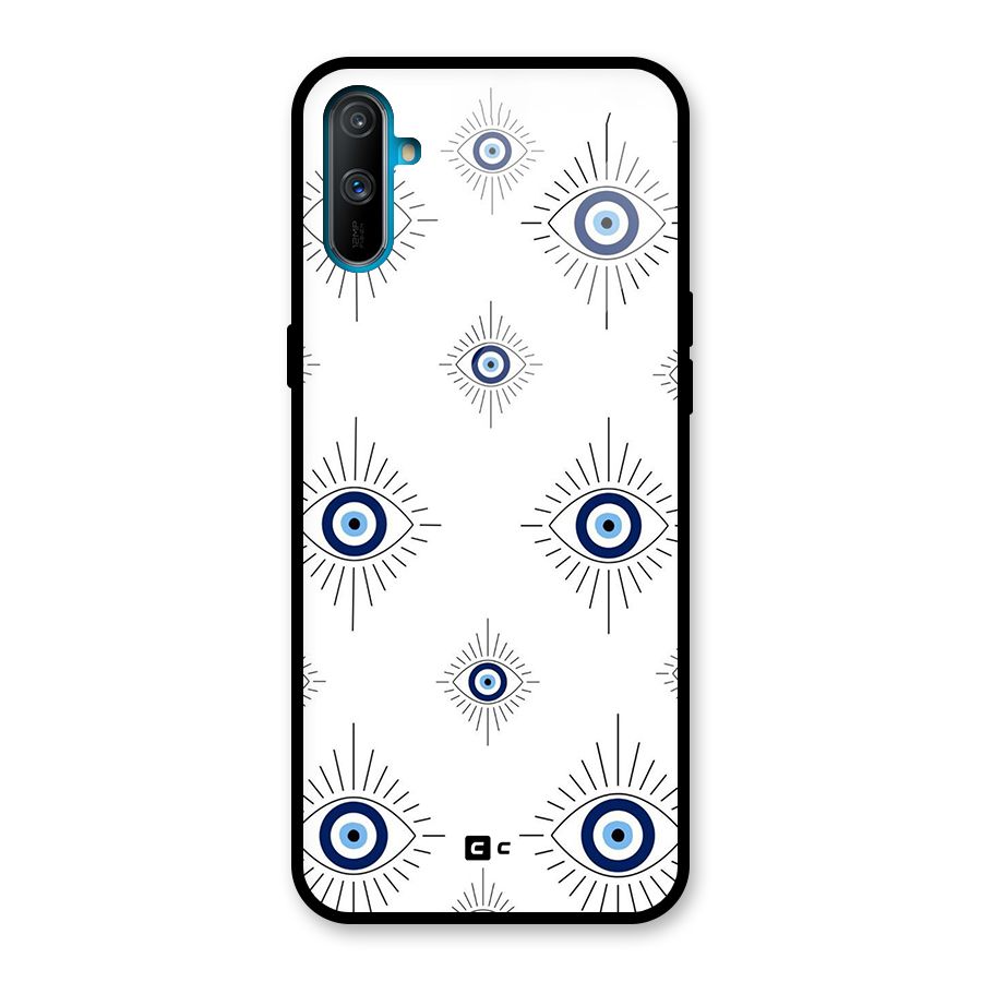 Evil Eye Wall Glass Back Case for Realme C3