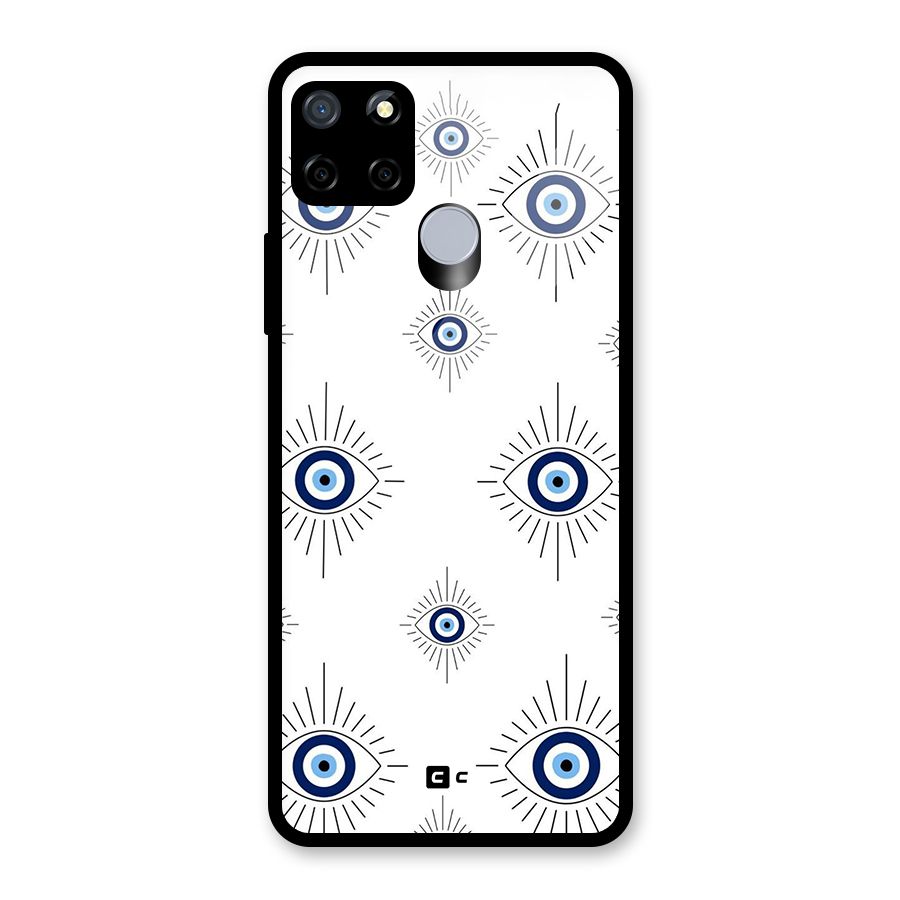 Evil Eye Wall Glass Back Case for Realme Narzo 30A