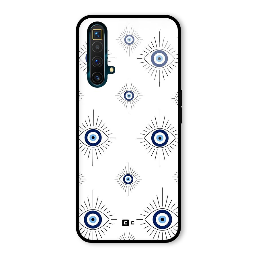 Evil Eye Wall Glass Back Case for Realme X3