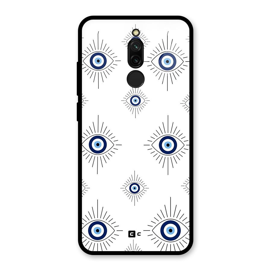 Evil Eye Wall Glass Back Case for Redmi 8