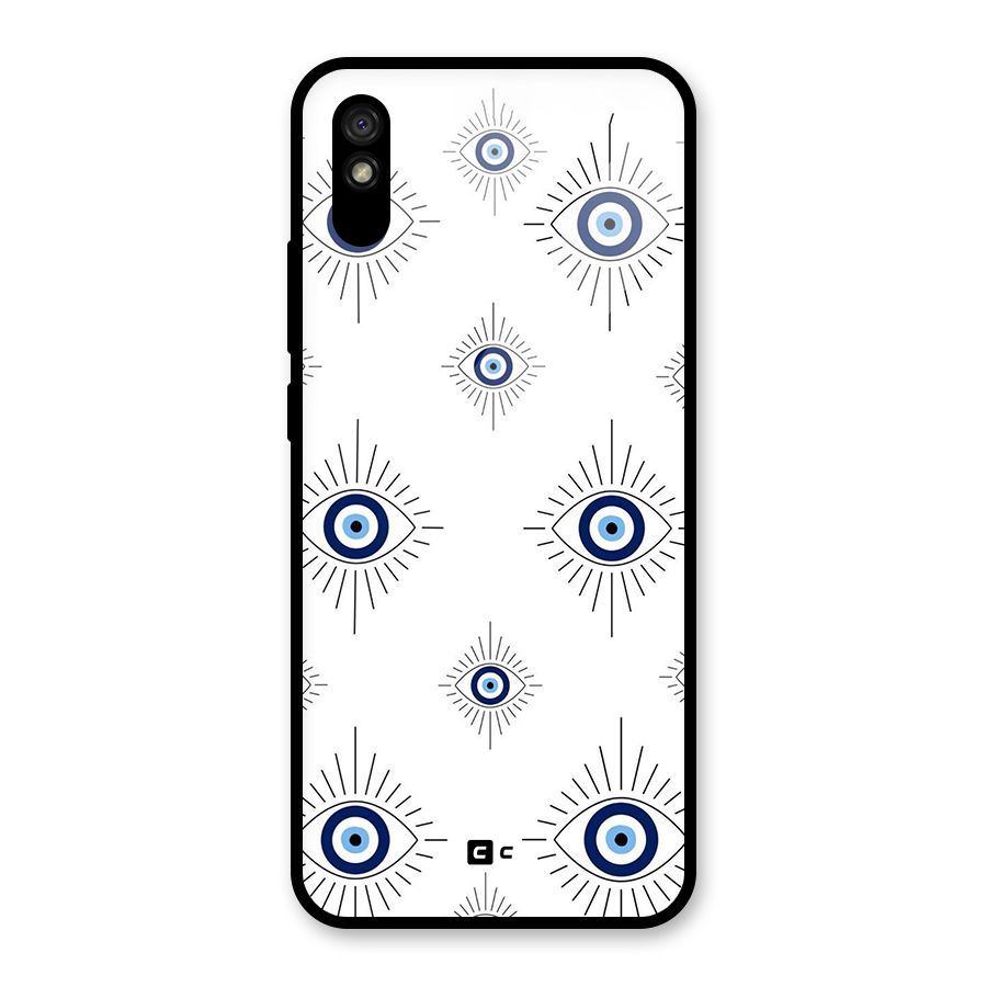 Evil Eye Wall Glass Back Case for Redmi 9i