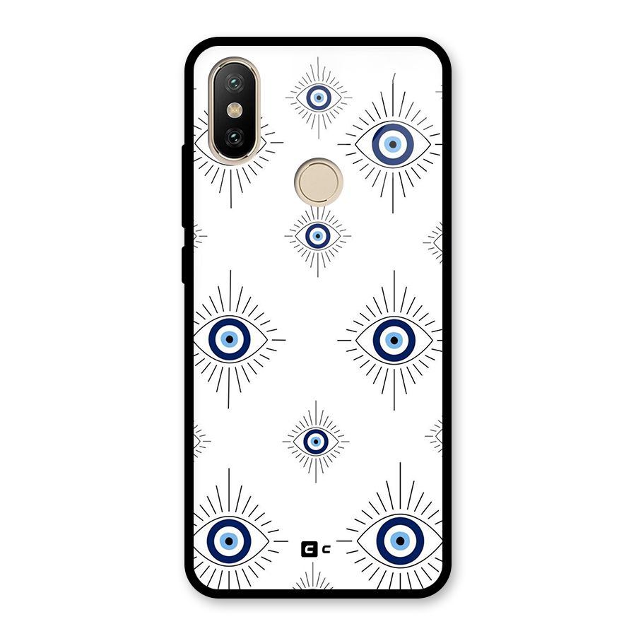 Evil Eye Wall Glass Back Case for Redmi A2