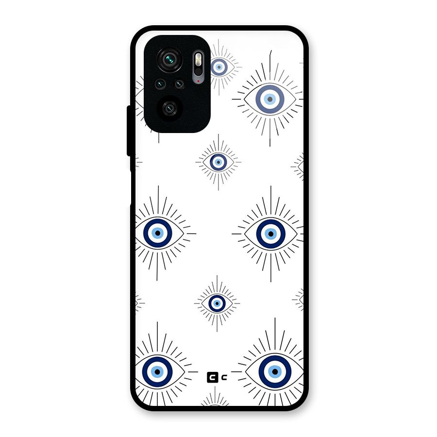 Evil Eye Wall Glass Back Case for Redmi Note 10S