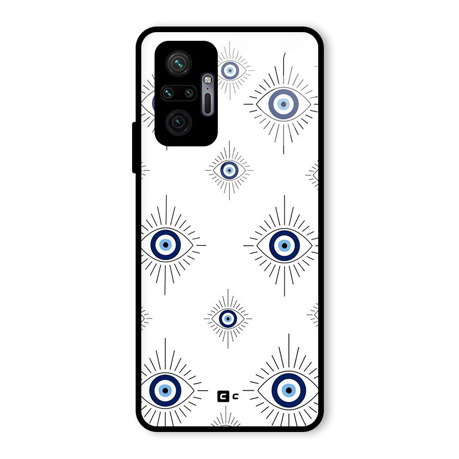 Evil Eye Wall Glass Back Case for Redmi Note 10 Pro Max