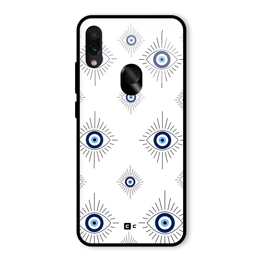 Evil Eye Wall Glass Back Case for Redmi Note 7