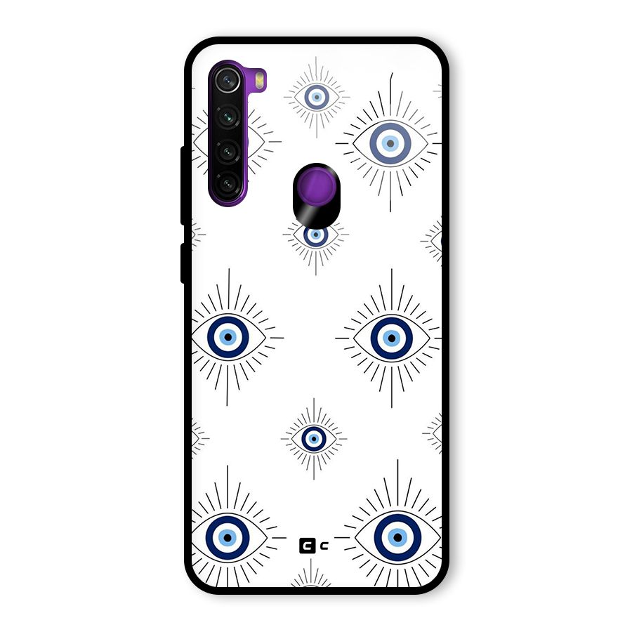 Evil Eye Wall Glass Back Case for Redmi Note 8