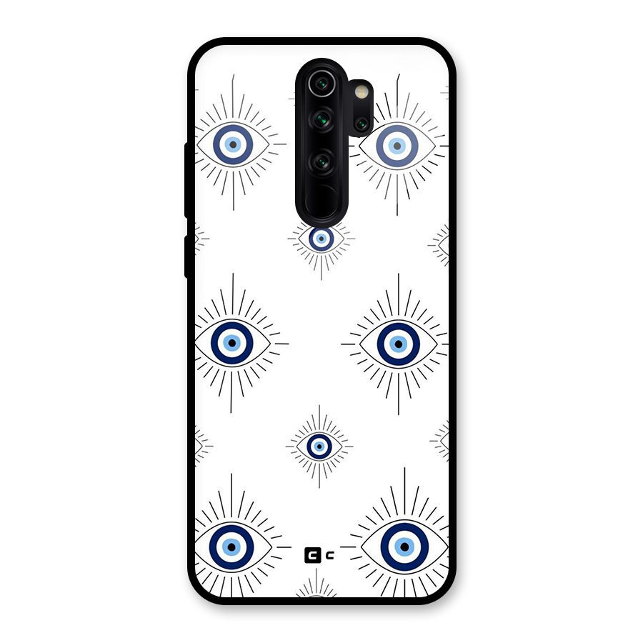 Evil Eye Wall Glass Back Case for Redmi Note 8 Pro