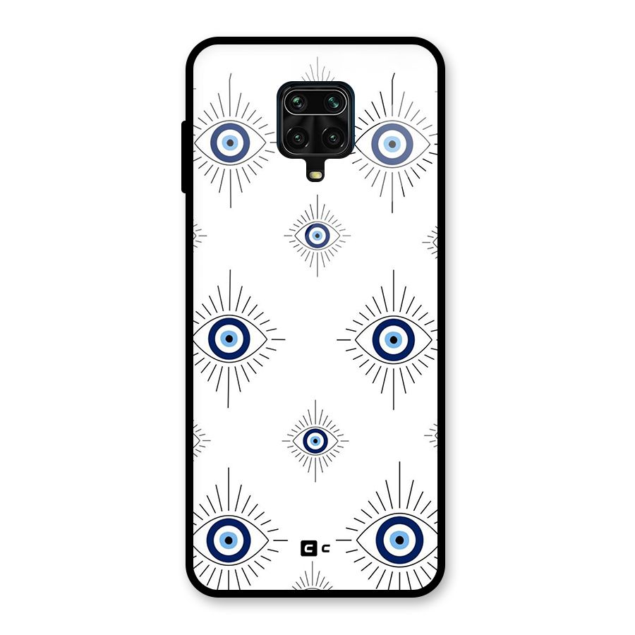 Evil Eye Wall Glass Back Case for Redmi Note 9 Pro