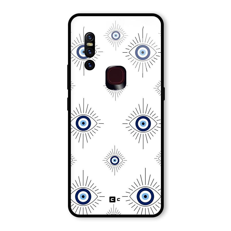 Evil Eye Wall Glass Back Case for Vivo V15