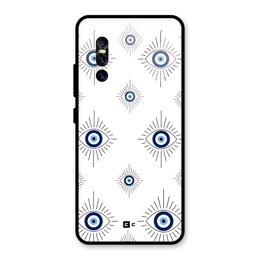Evil Eye Wall Glass Back Case for Vivo V15 Pro