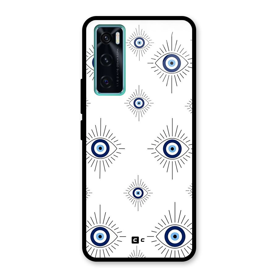 Evil Eye Wall Glass Back Case for Vivo V20 SE
