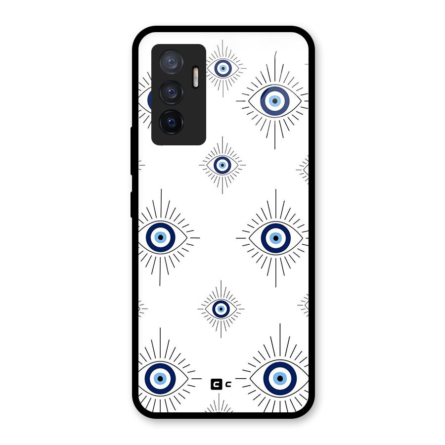 Evil Eye Wall Glass Back Case for Vivo V23e