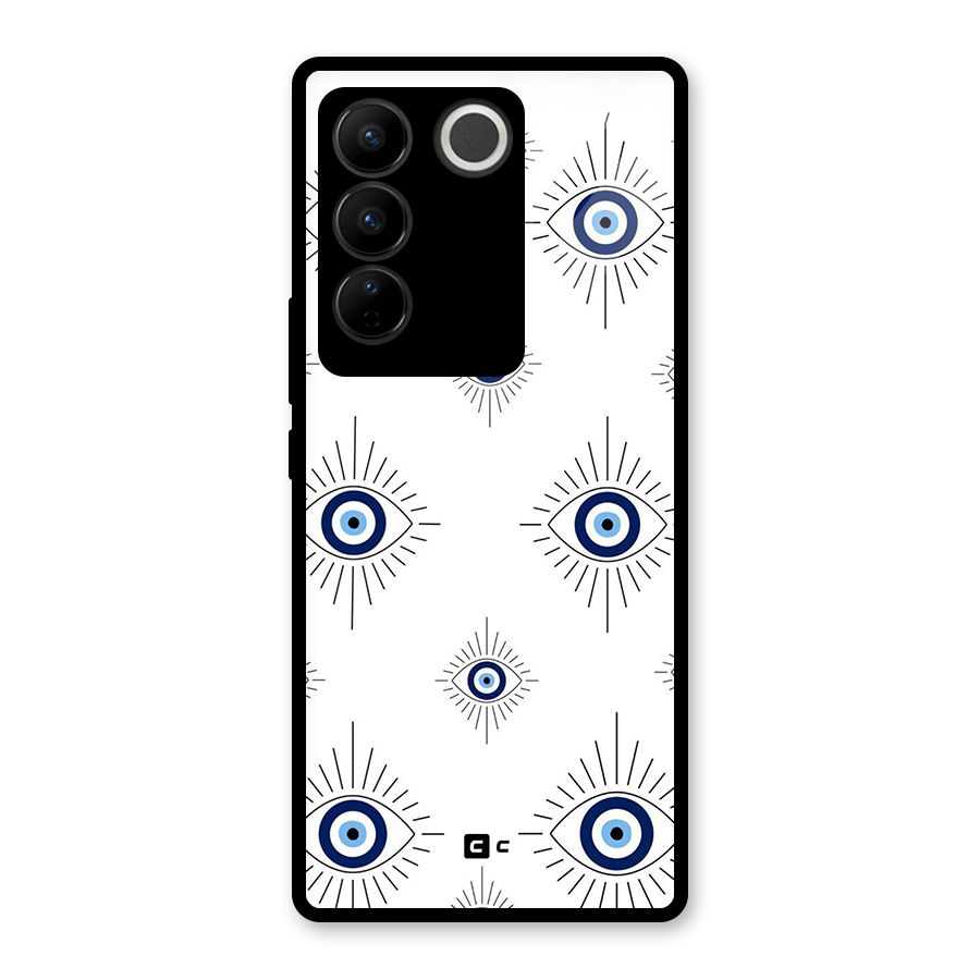 Evil Eye Wall Glass Back Case for Vivo V27