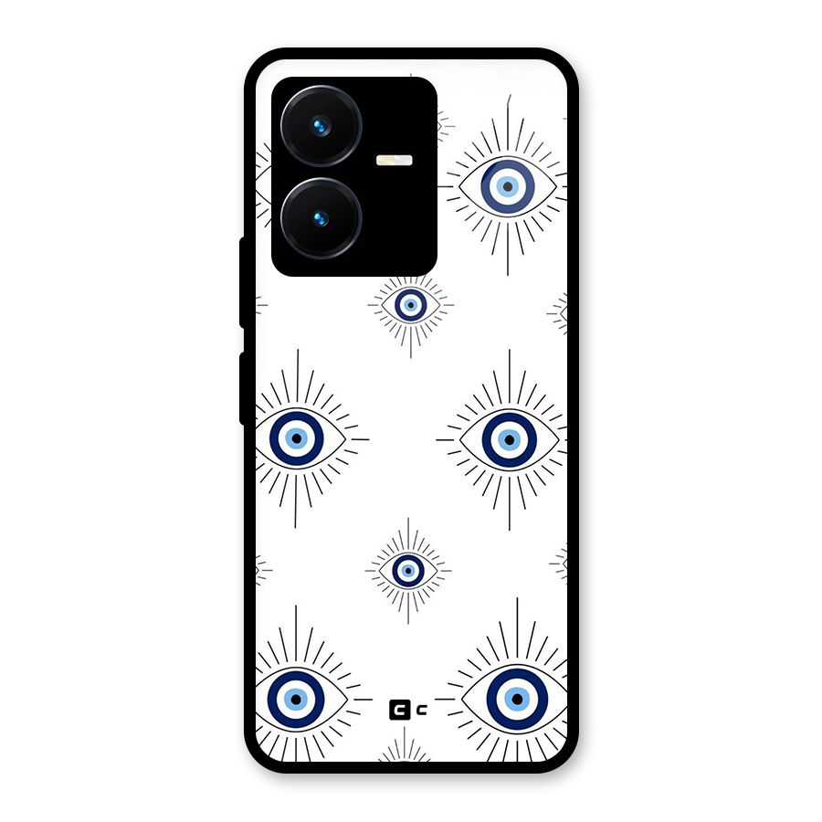 Evil Eye Wall Glass Back Case for Vivo Y22