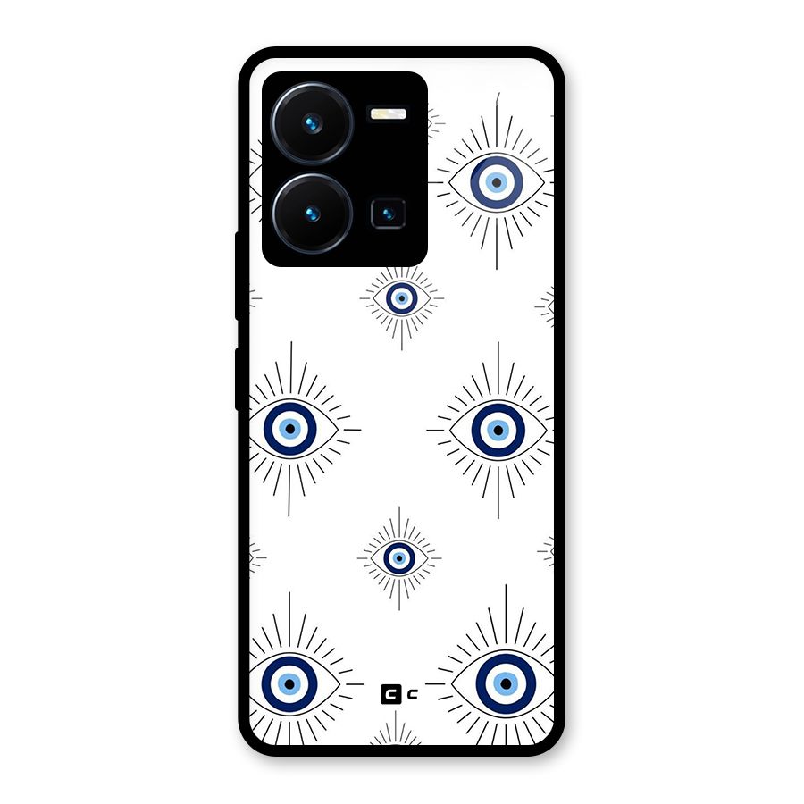 Evil Eye Wall Glass Back Case for Vivo Y35