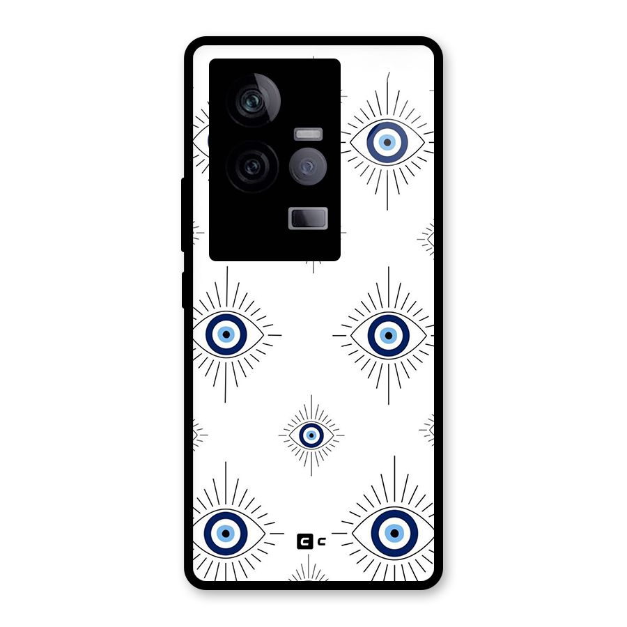 Evil Eye Wall Glass Back Case for Vivo iQOO 11 5G
