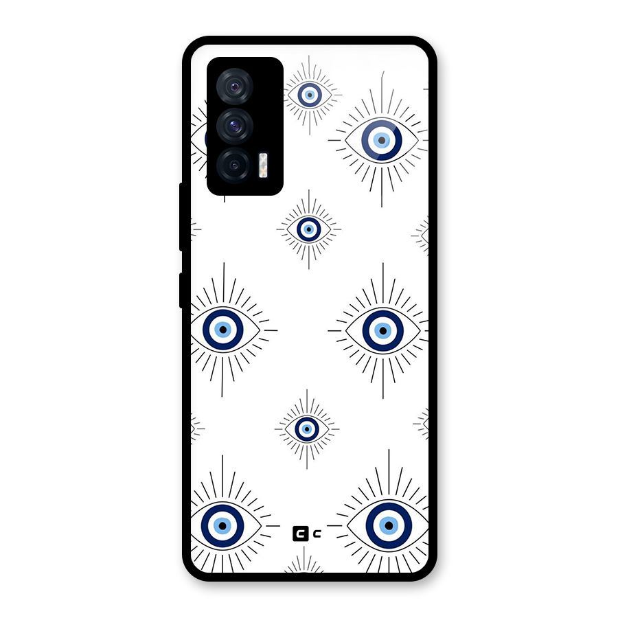 Evil Eye Wall Glass Back Case for Vivo iQOO 7 5G