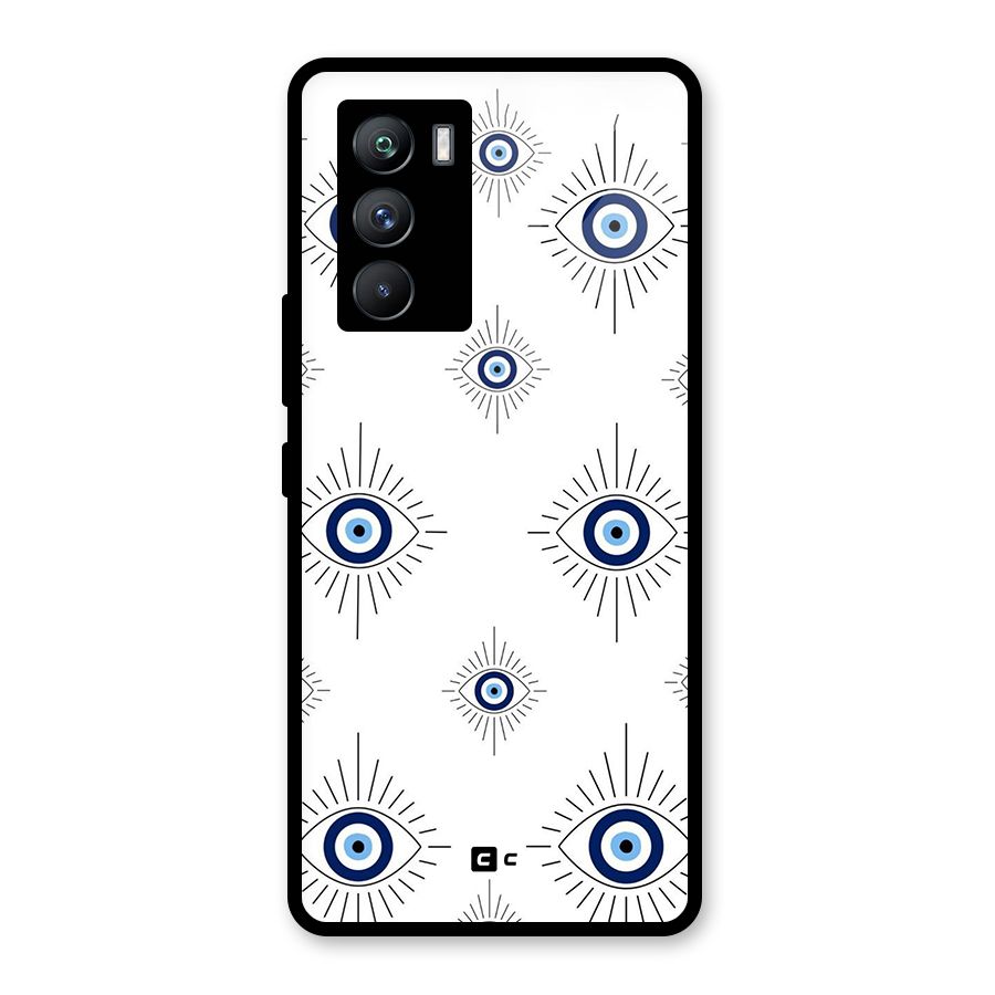 Evil Eye Wall Glass Back Case for Vivo iQOO 9 SE
