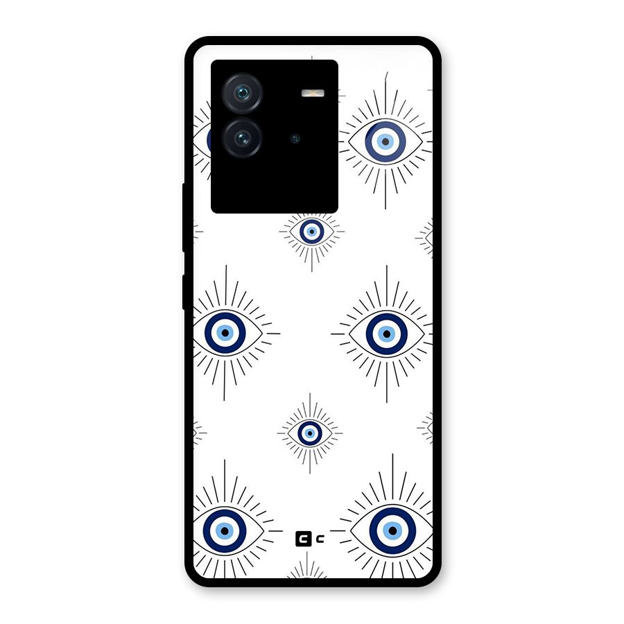 Evil Eye Wall Glass Back Case for Vivo iQOO Neo 6 5G