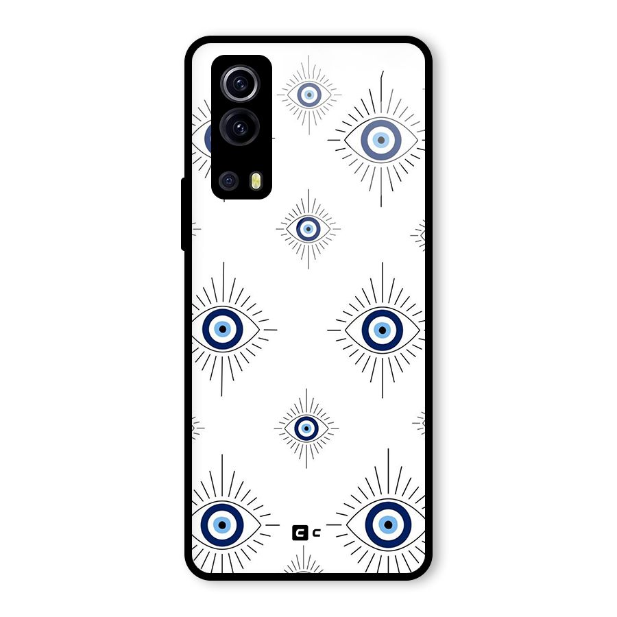 Evil Eye Wall Glass Back Case for Vivo iQOO Z3