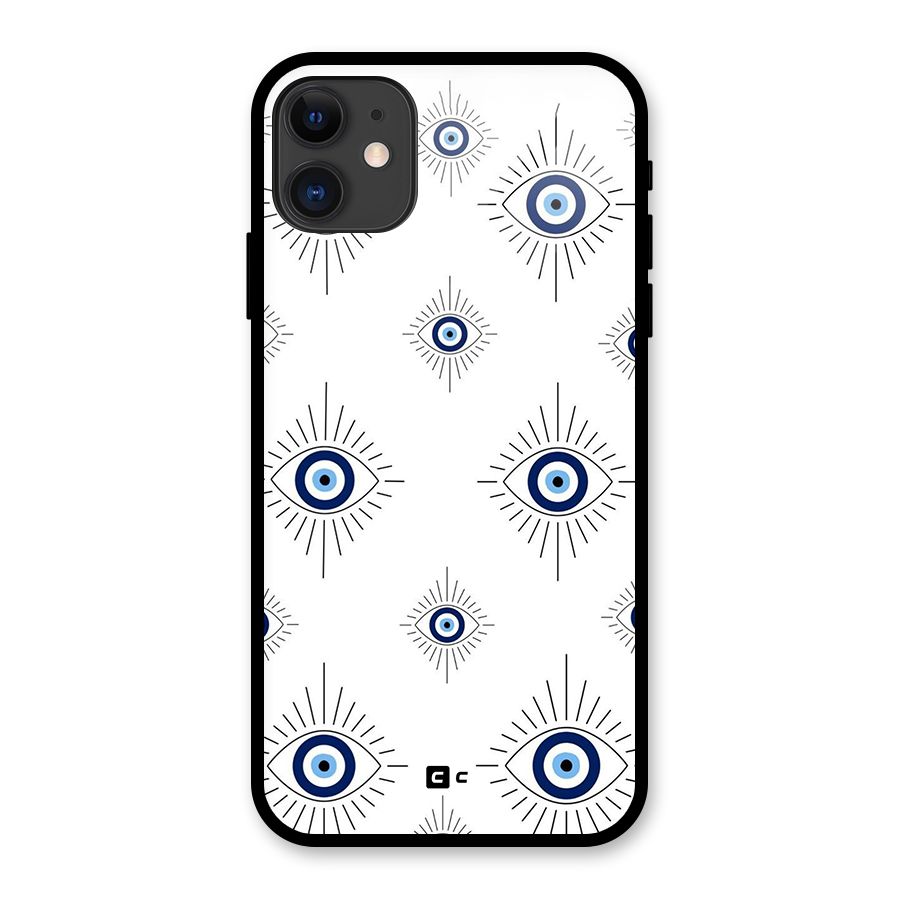 Evil Eye Wall Glass Back Case for iPhone 11